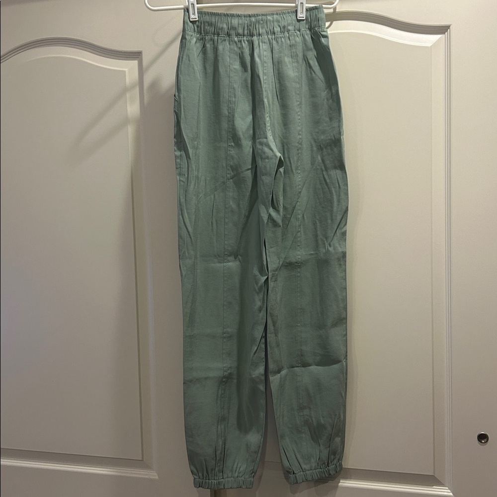 NWT Abercrombie and Fitch Sage Green Joggers - Picture 5 of 9
